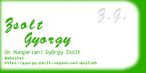 zsolt gyorgy business card